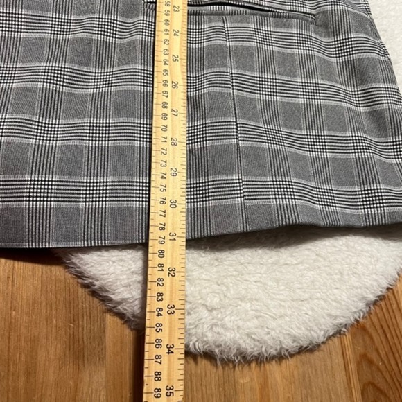 Lane Bryant Womens Gray The Bryant Blazer Glen Plaid Padded Blazer Sz 28 - Picture 10 of 10